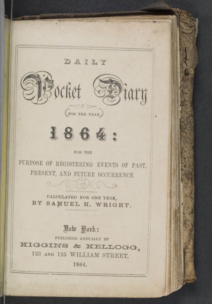 ~ Pocket Diary Owned by Arthur Morgan - 2 - Title Page.jpg